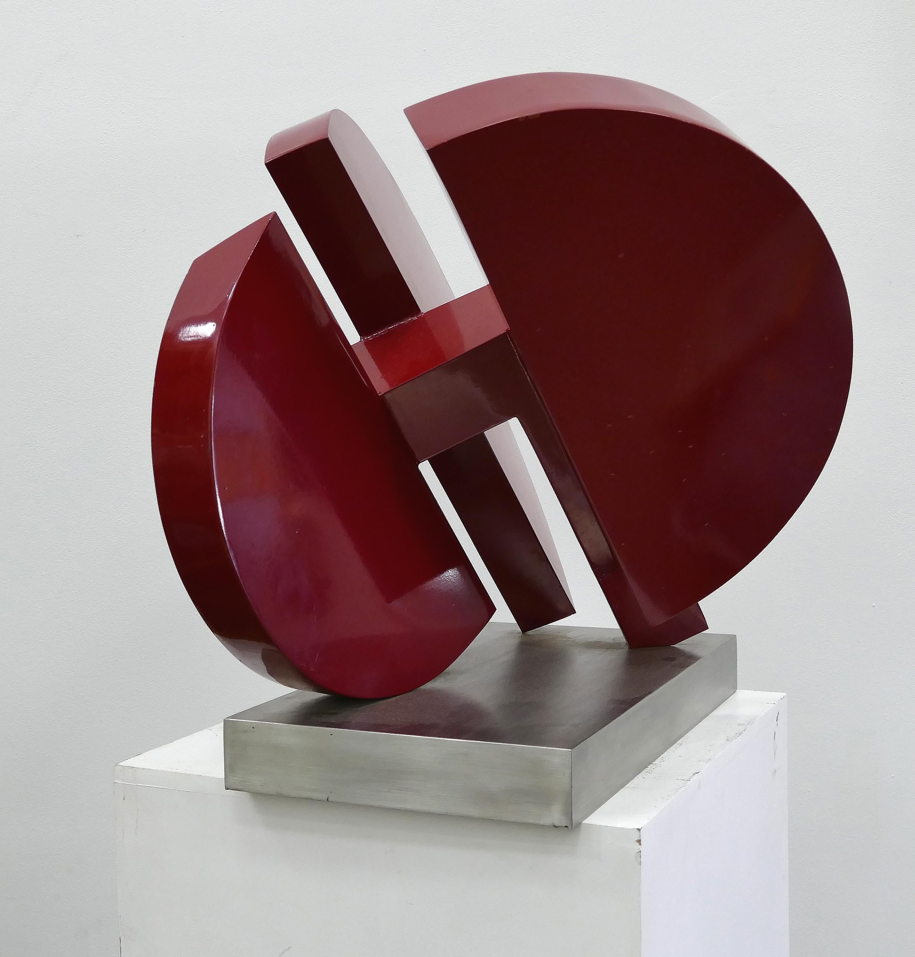 Postmodern Abstract Steel Sculpture by M. Anderson, 1981 1