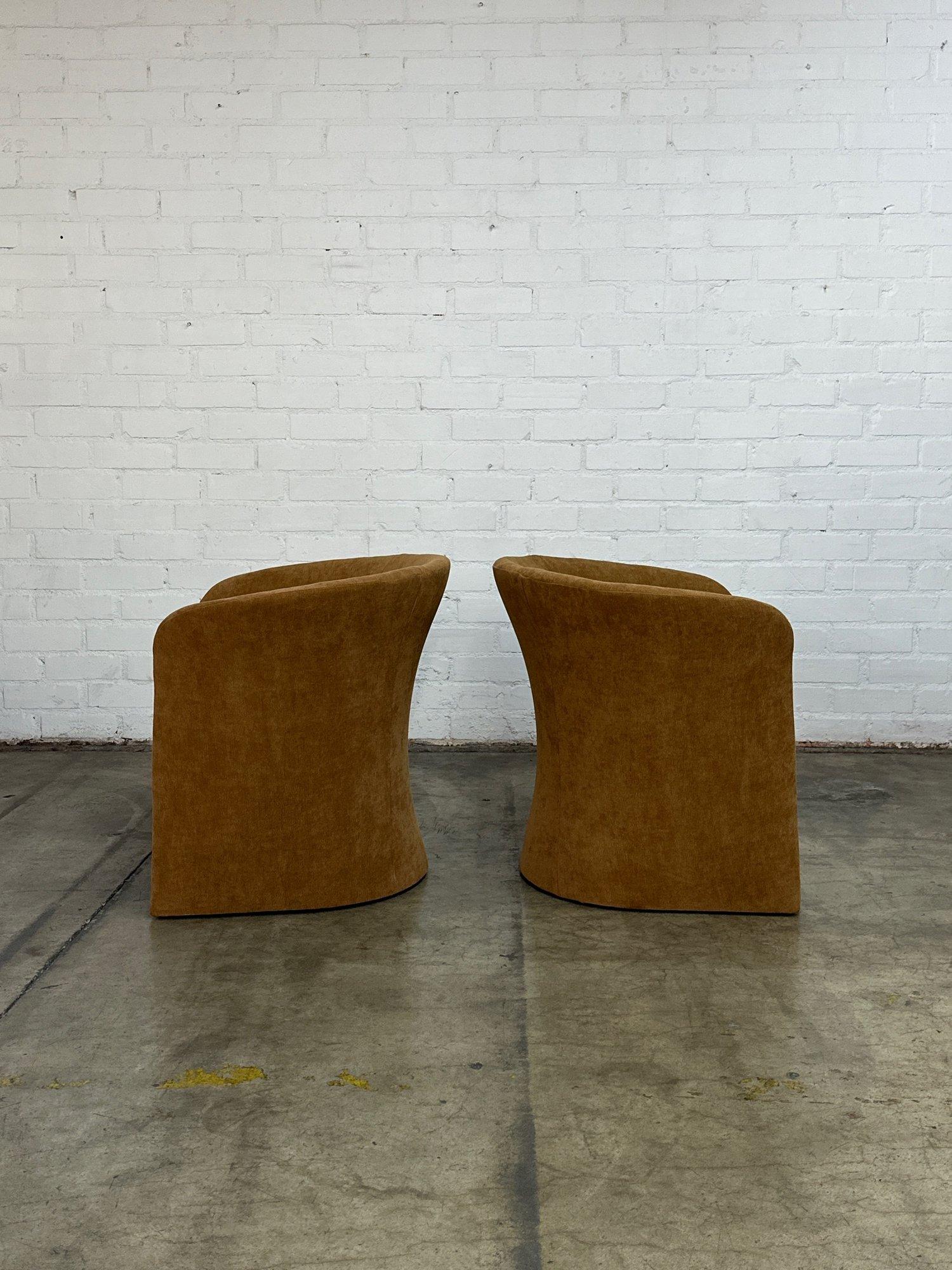 Late 20th Century Post Modern Accent Chairs- Pair For Sale