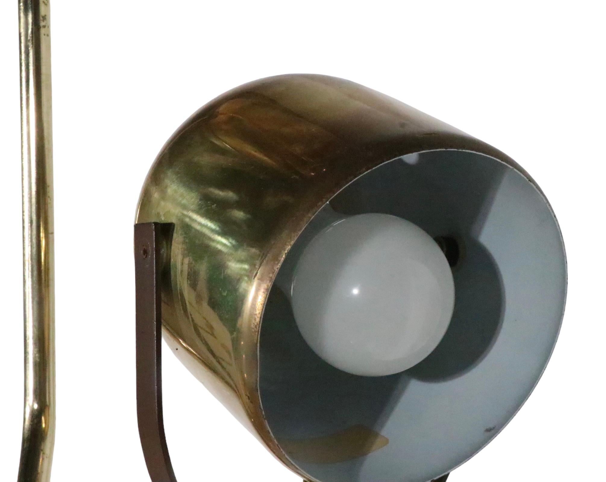  Post Modern Adjustable Brass Floor Lamp by Goffredo Reggiani c 1970's  9