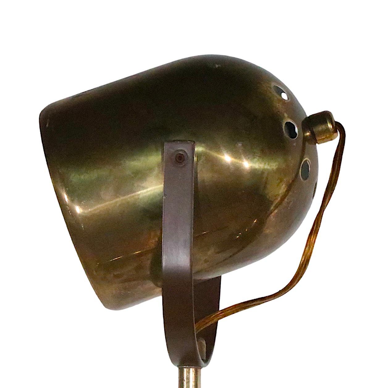  Post Modern Adjustable Brass Floor Lamp by Goffredo Reggiani c 1970's  12