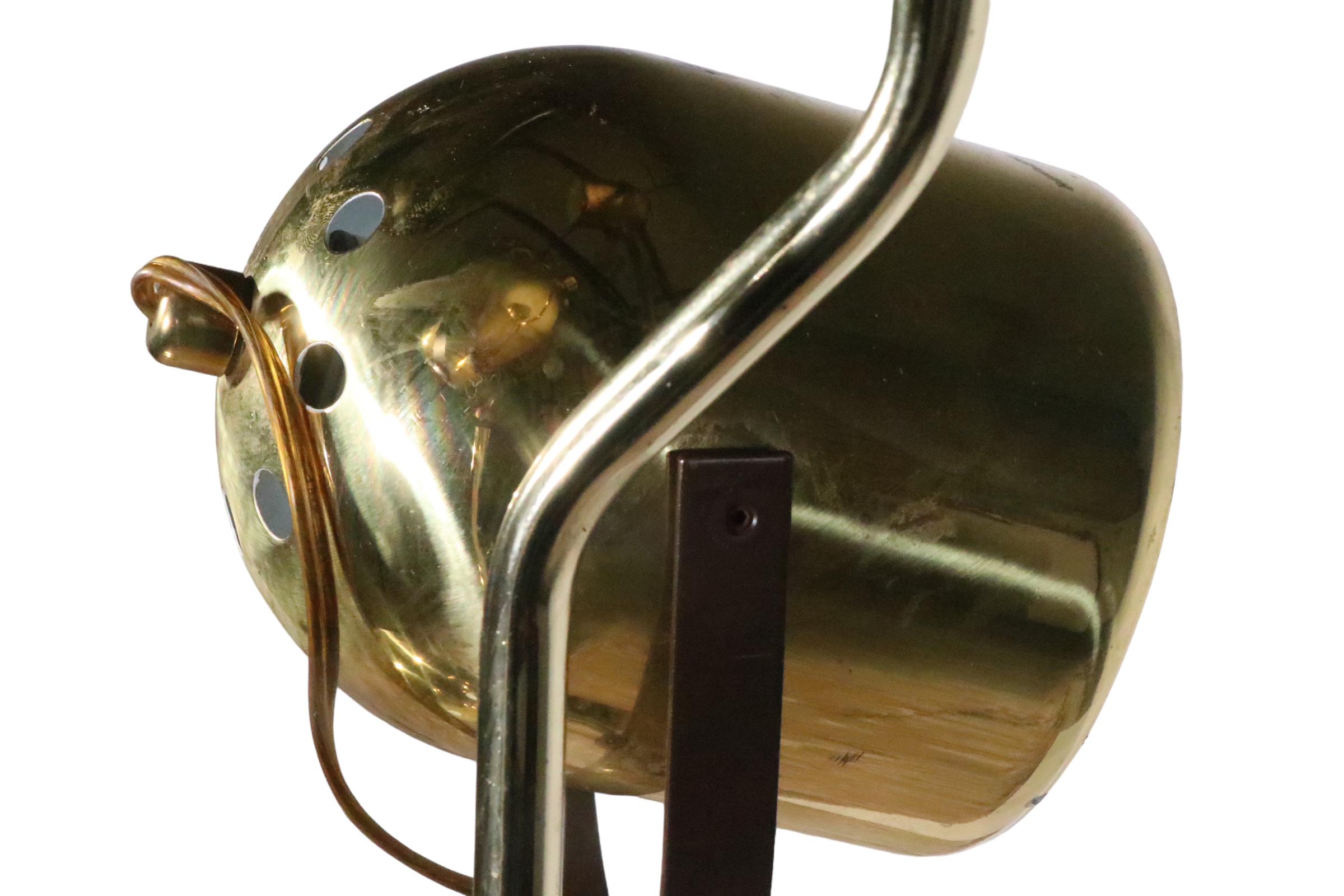  Post Modern Adjustable Brass Floor Lamp by Goffredo Reggiani c 1970's  1