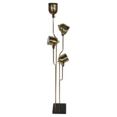  Post Modern Adjustable Brass Floor Lamp by Goffredo Reggiani c 1970's 