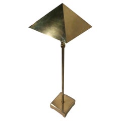 Post Modern Adjustable Brass Floor Table Lamp by Chapman, c 1977