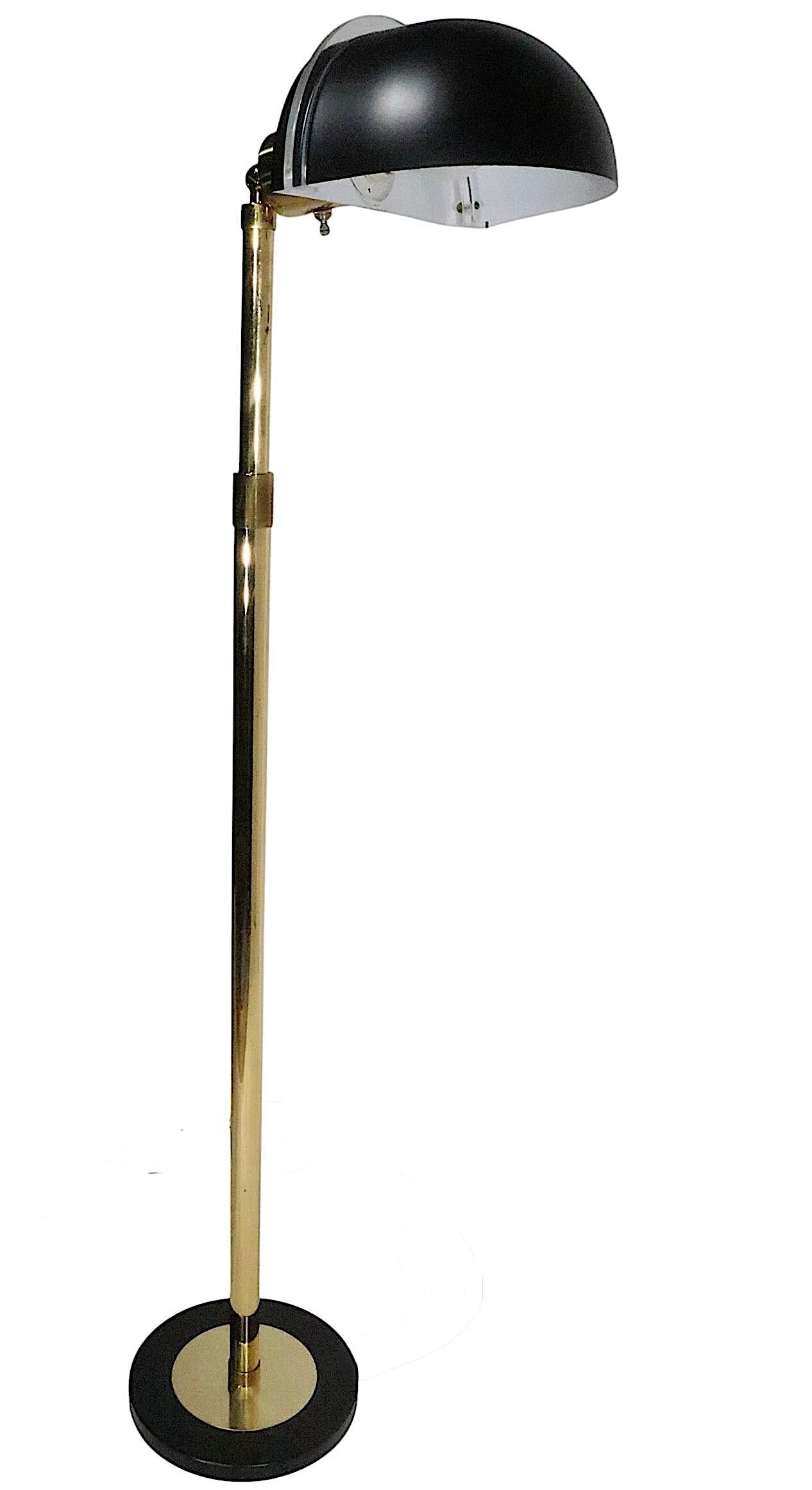 Brass Post Modern Adjustable Floor Lamp For Sale