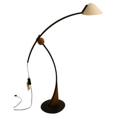 Vintage Post modern adjustable floorlamp by Mario Vivaldi for Domus, model Pollo