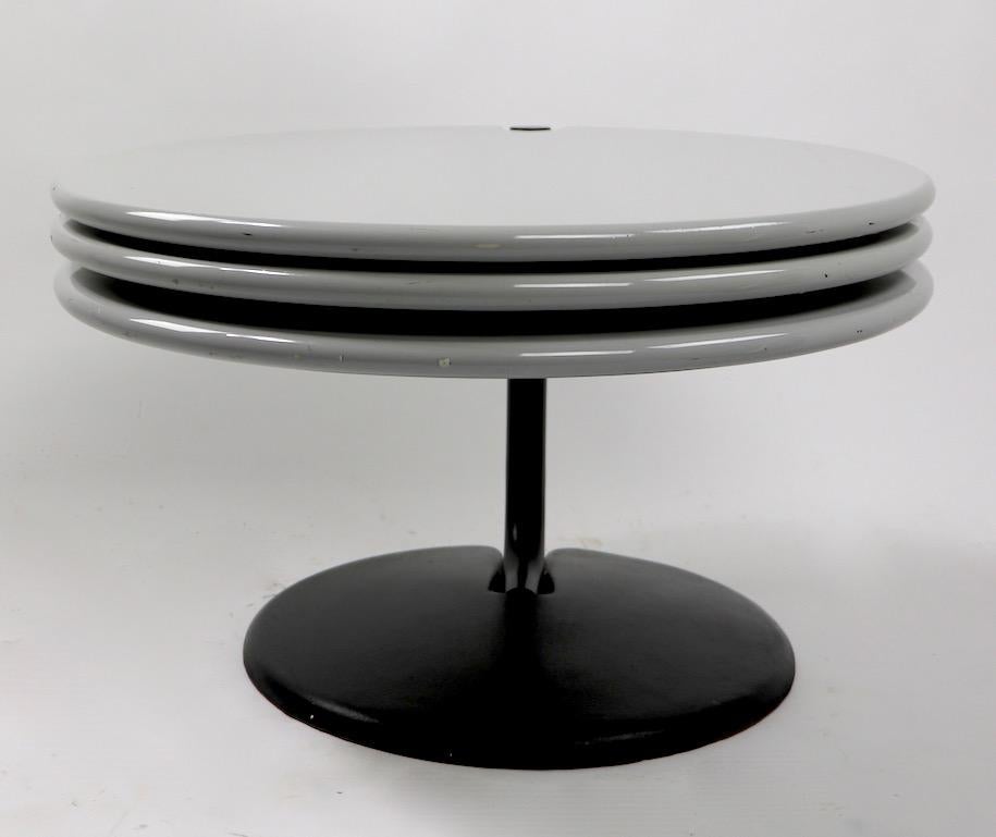 Metal Postmodern Adjustable Table after Joe Colombo