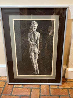 Large Post Modern Nude Signed Lithograph