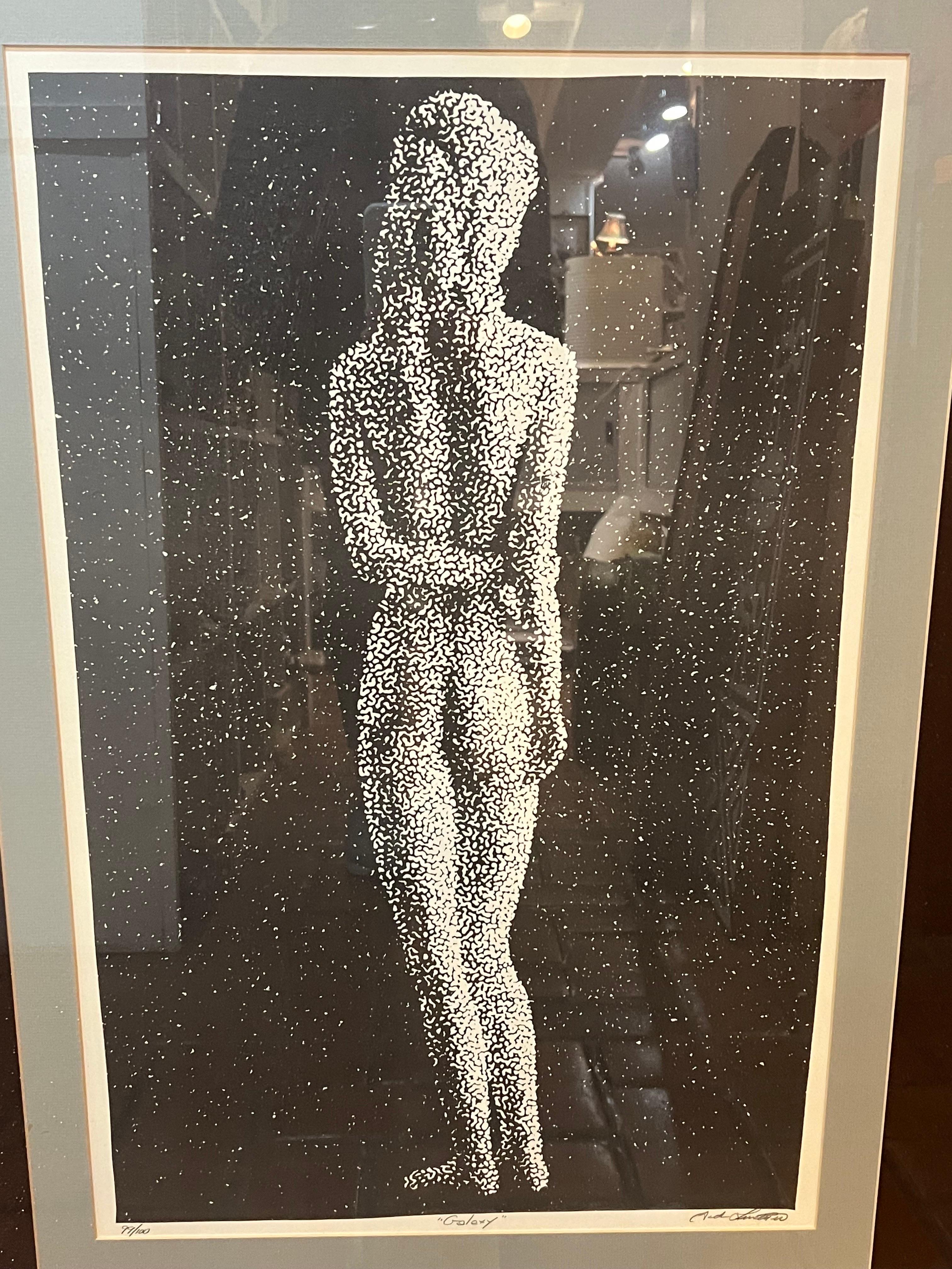 Grande litografia firmata di un nudo postmoderno In condizioni buone in vendita a Redding, CT