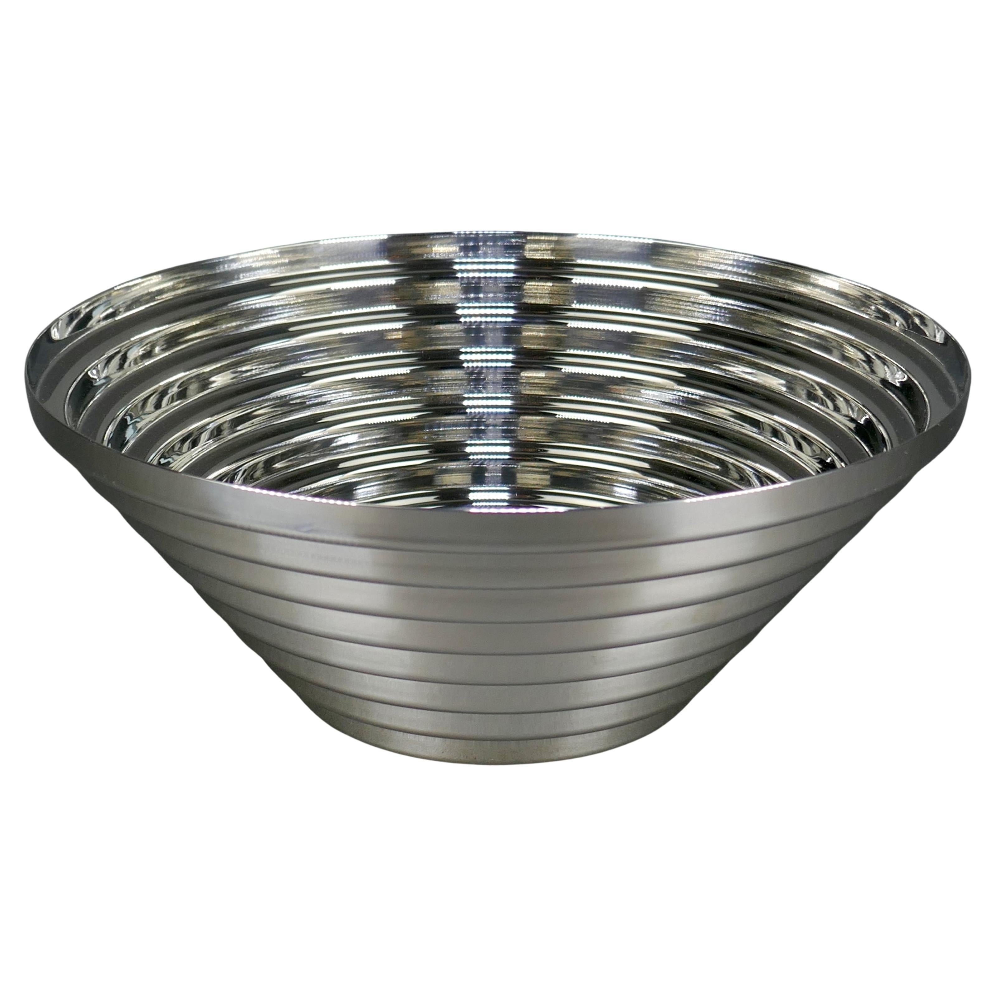 Alessi Italia Givlio Confalonieri "MAYA" Bol pyramidal à gradins The Moderns en vente
