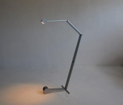 Lámpara de pie regulable de aluminio postmoderna de Bernhard Bartels Alemania 1990