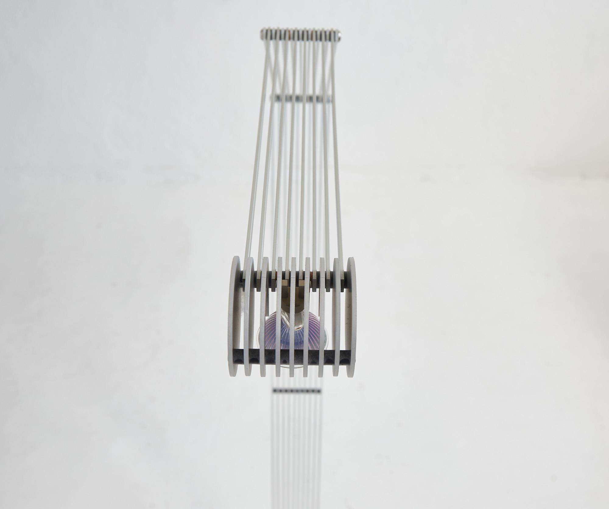 Fin du 20e siècle Lampadaire ajustable post-moderne en aluminium par Bernhard Bartels Allemagne 1990 en vente