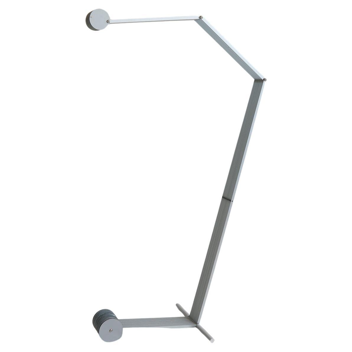 Lampadaire ajustable post-moderne en aluminium par Bernhard Bartels Allemagne 1990