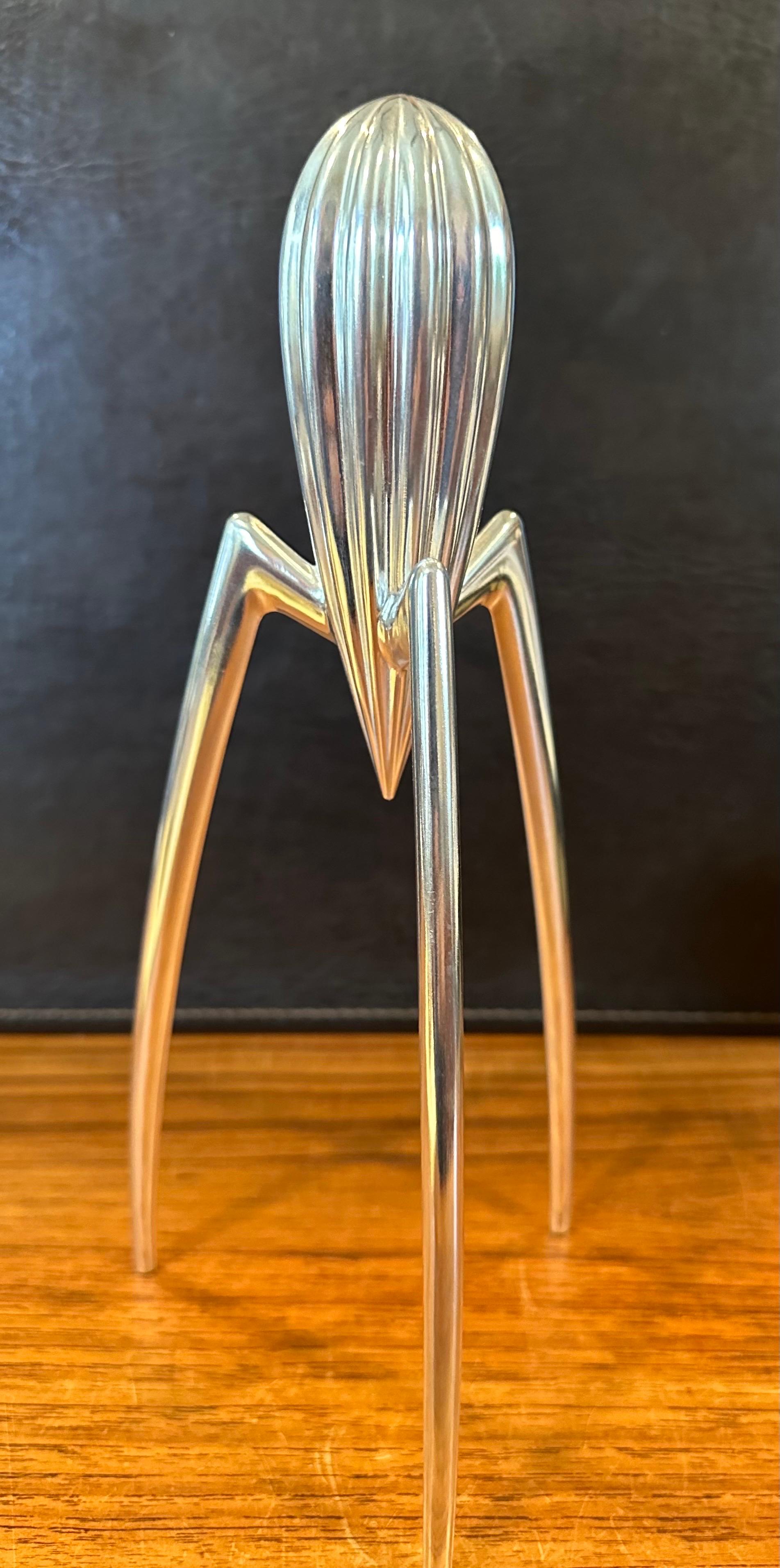 Italian Post-Modern Aluminum Lemon Squeezer with Box by Philippe Starck for Alessi For Sale