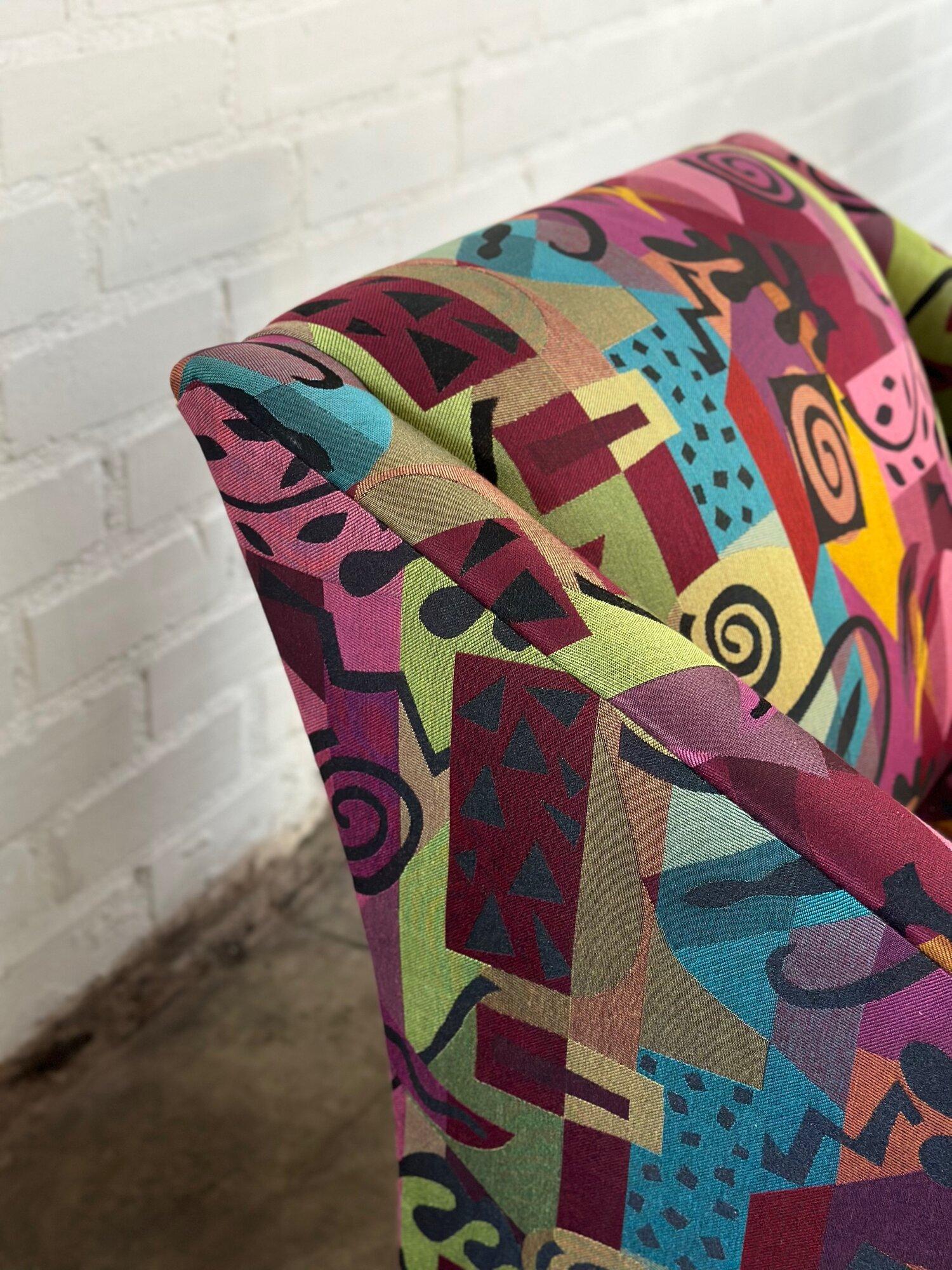 Post Modern Angular lounge chairs - sold separately For Sale 2