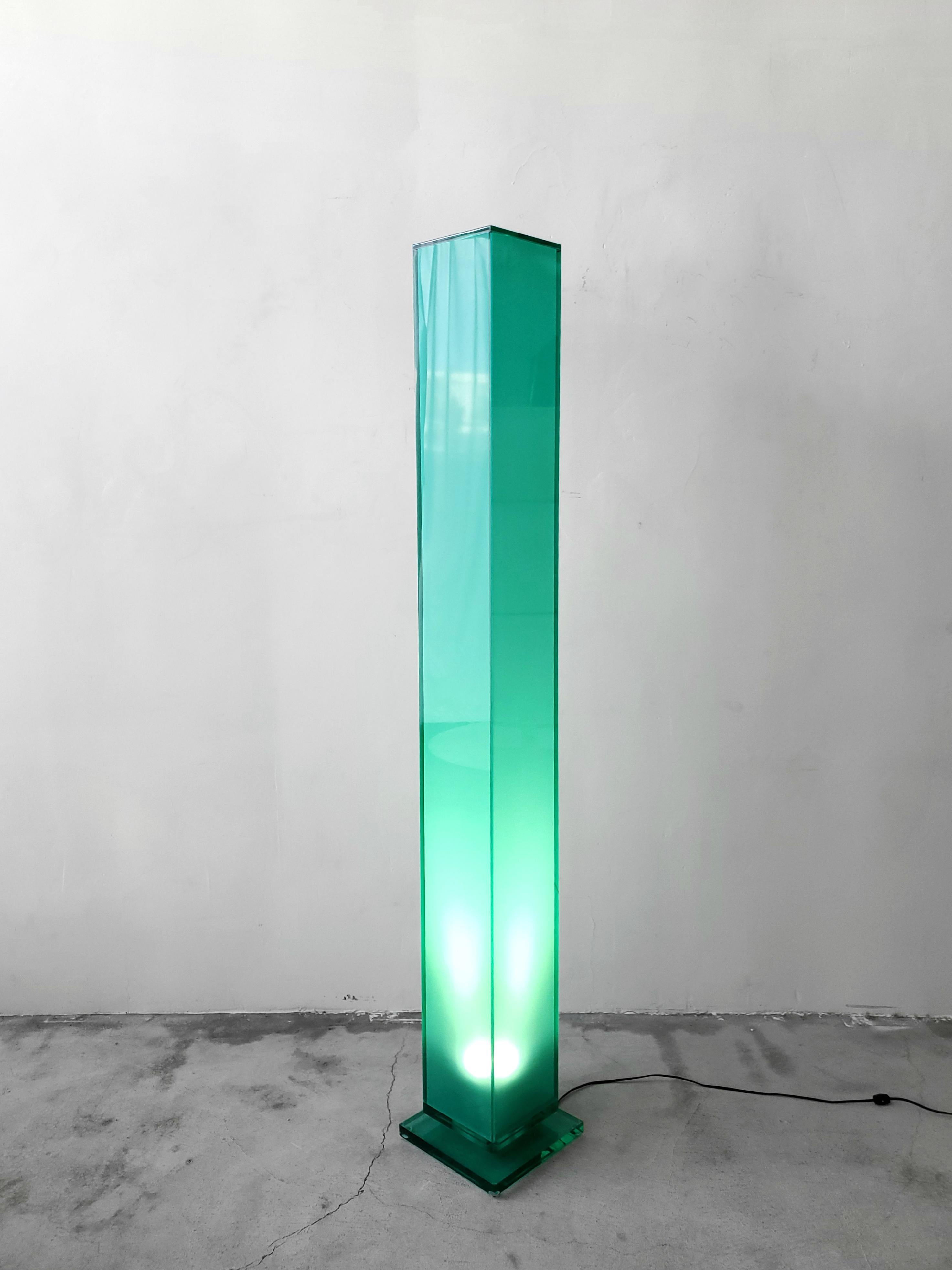 aqua floor lamp