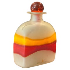 Decantador posmoderno de vidrio artístico