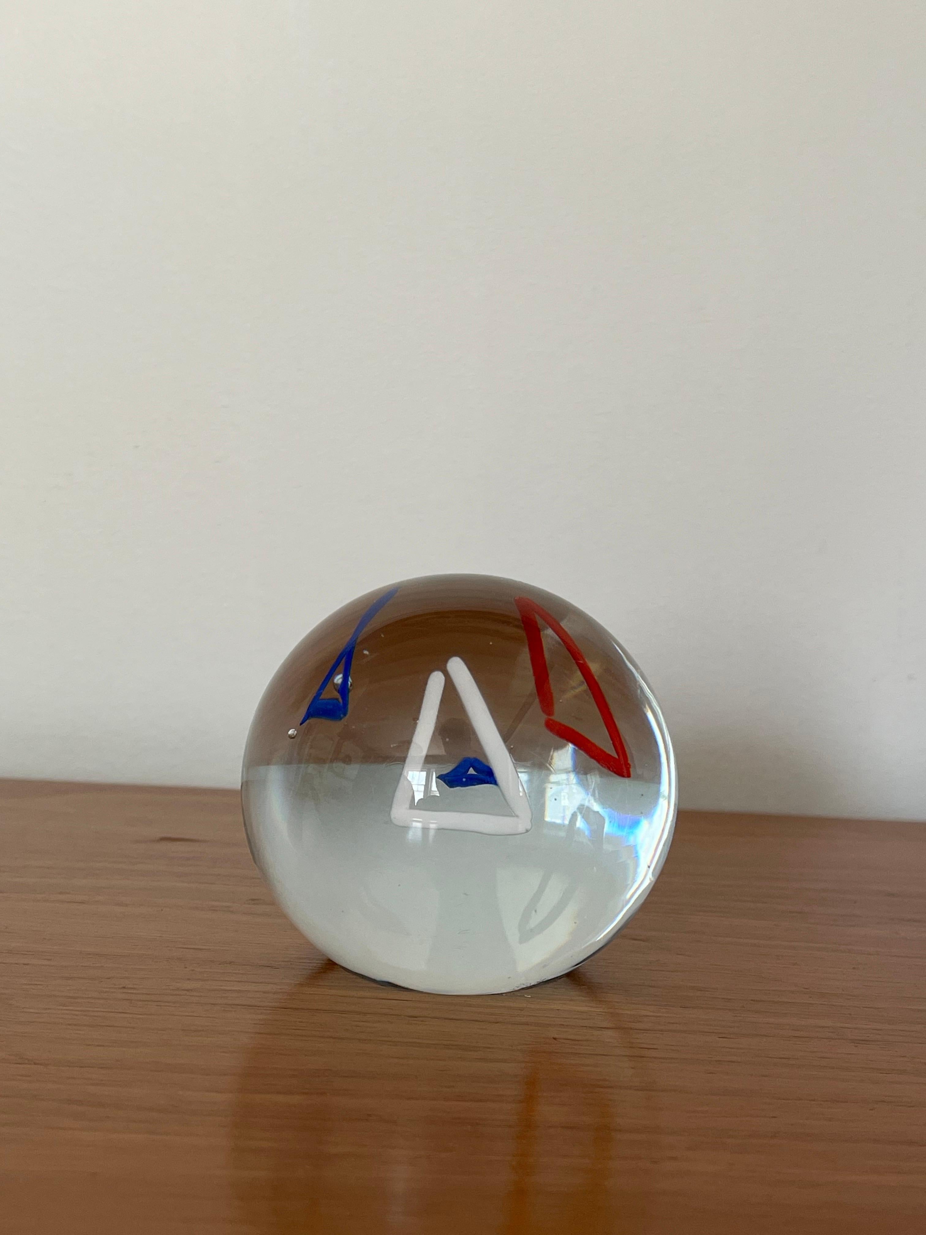 Pisapapeles / Escultura de vidrio artístico postmoderno de Svoboda Karlov en venta 6