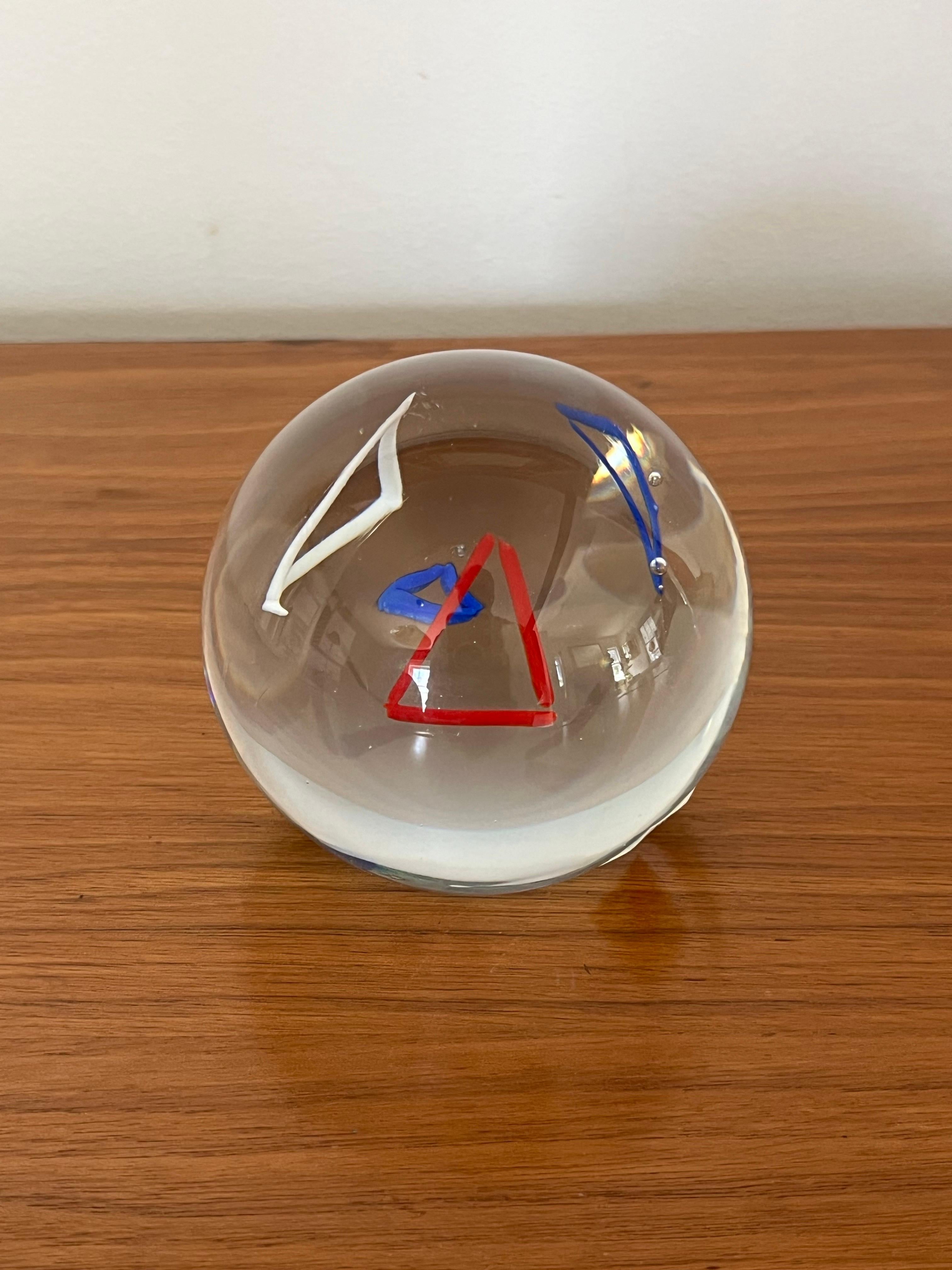 Pisapapeles / Escultura de vidrio artístico postmoderno de Svoboda Karlov en venta 11