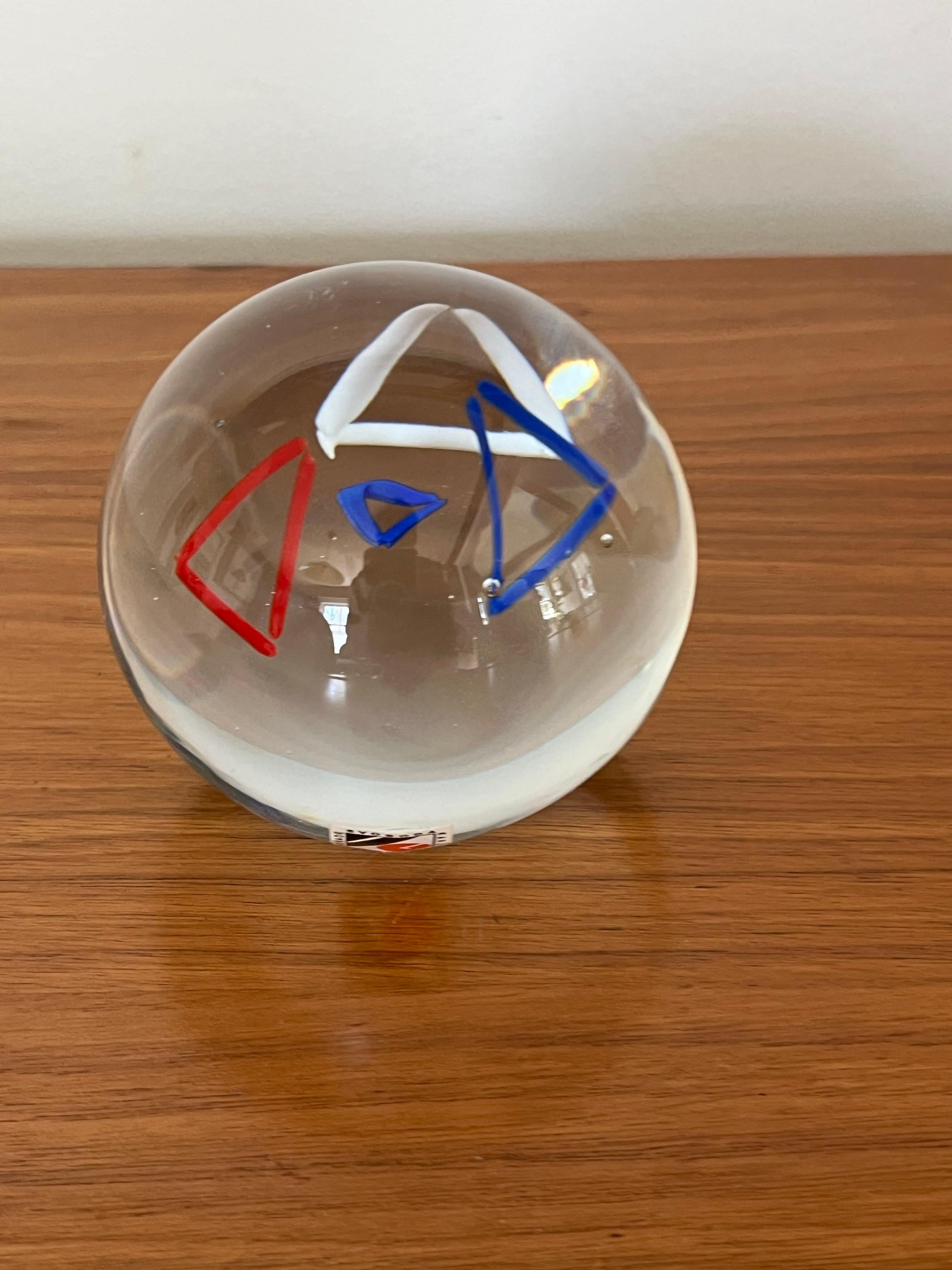 Pisapapeles / Escultura de vidrio artístico postmoderno de Svoboda Karlov en venta 12