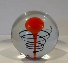 Postmoderner Briefbeschwerer/Skulptur aus Kunstglas von Svoboda Karlov