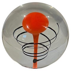 Fermacarte / Scultura in vetro artistico post-moderno di Svoboda Karlov