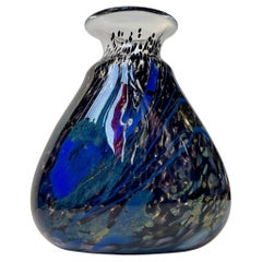 Post-modern Art Glass Vase by Odd Ingar Karlengen for Hallingglass Norway