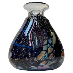 Vintage Post-modern Art Glass Vase by Odd Ingar Karlengen for Hallingglass Norway