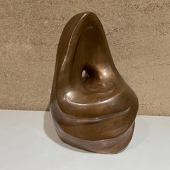 1980er Post Modern Art Copper Table Sculpture signiert