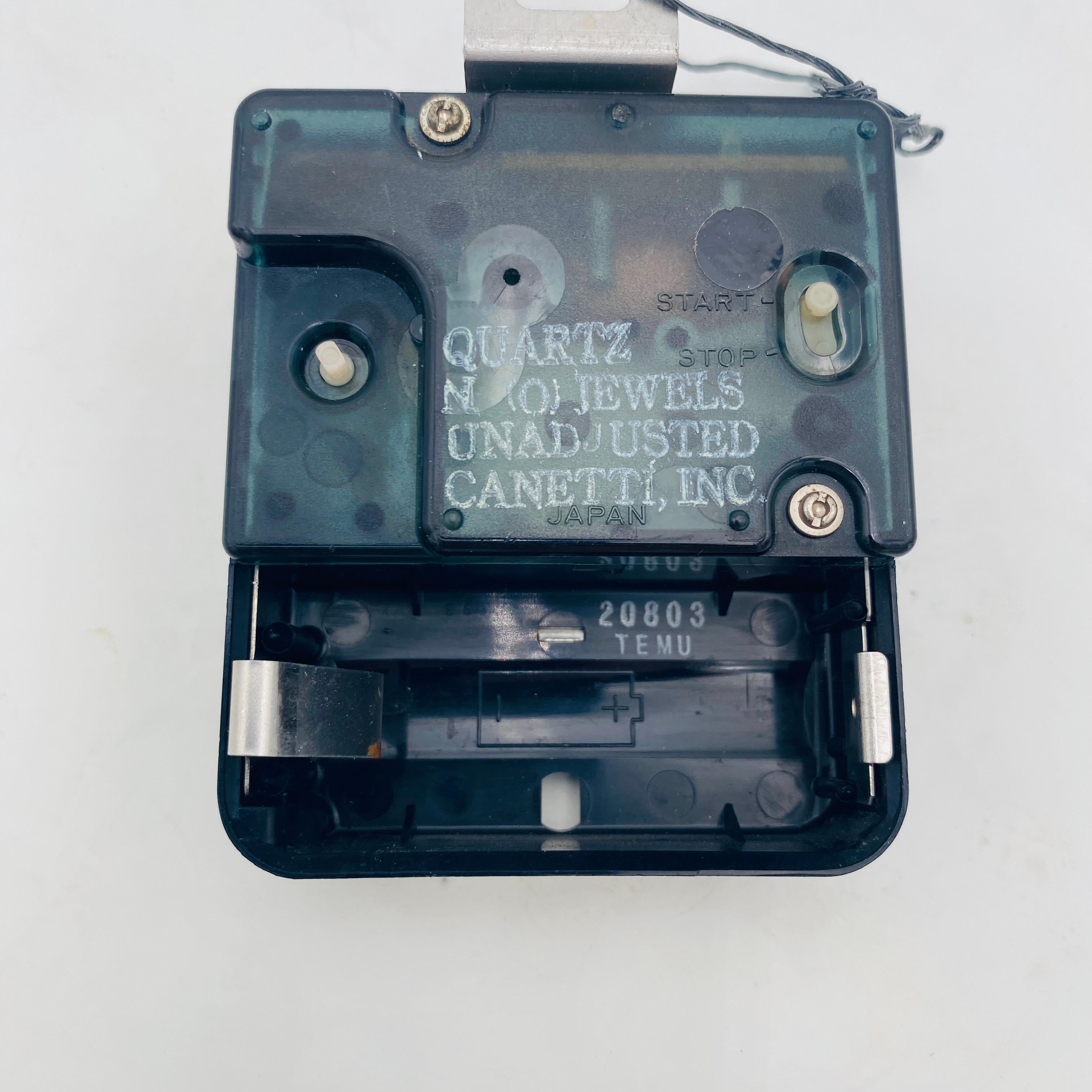 Aluminium Horloge murale Art Time post-moderne de Nicolai Canetti, 1984 en vente