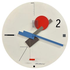 Post Modern Art Time Wall Clock designed by Nicolai Canetti, 1984
