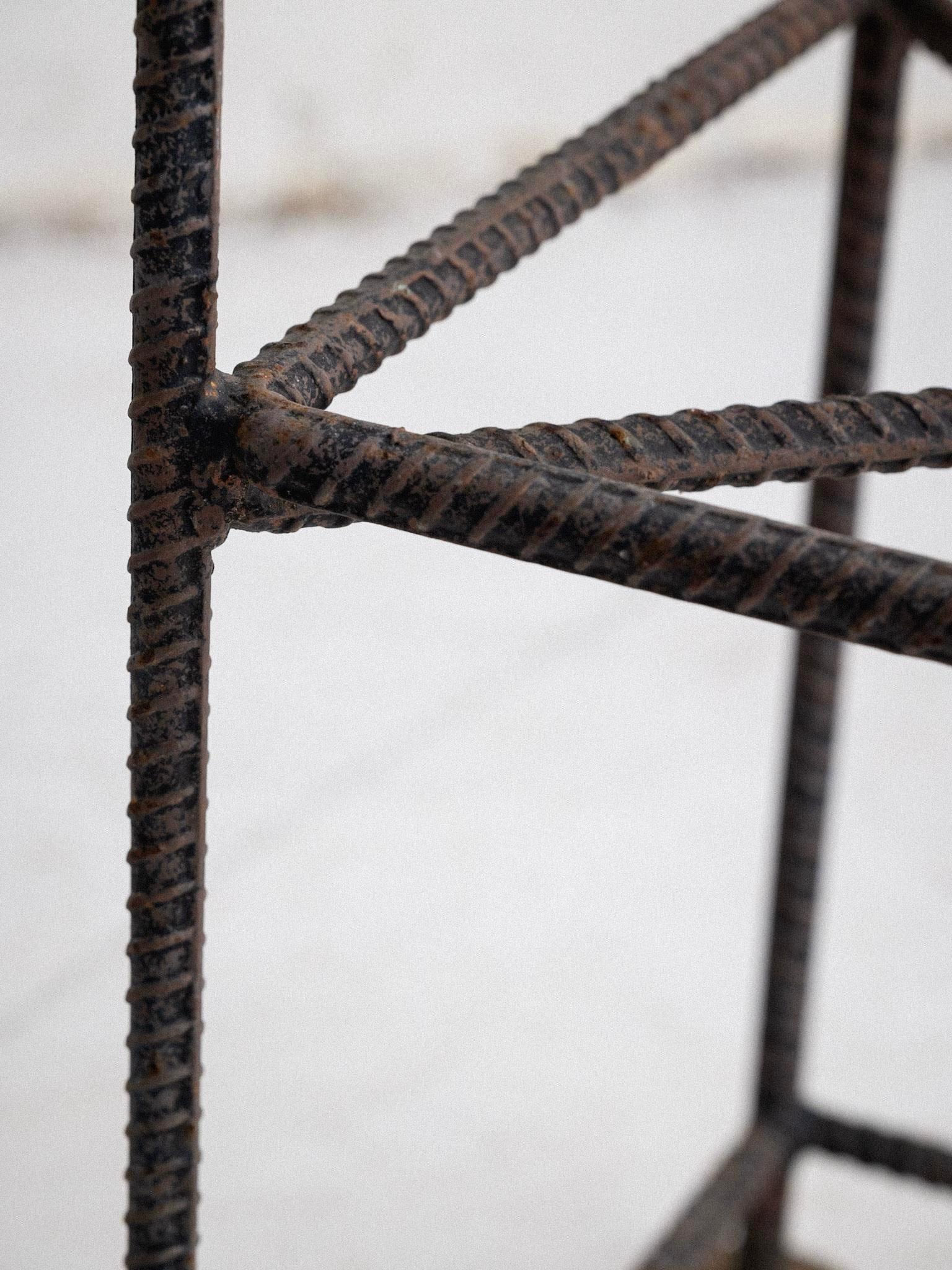 Post Modern Artisan Made Rebar Chair 8
