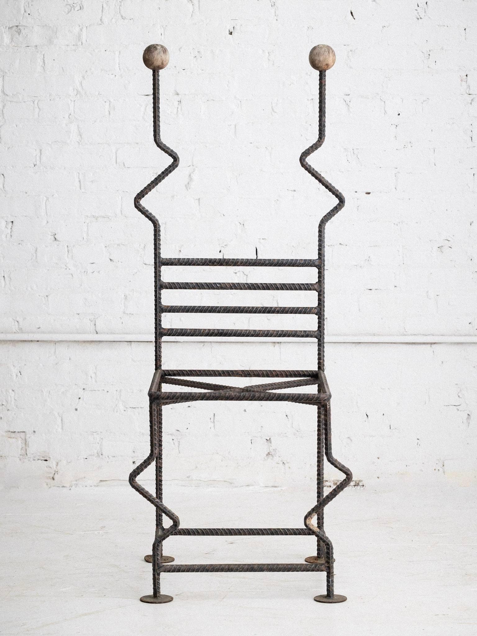 Post Modern Artisan Made Rebar Chair 1