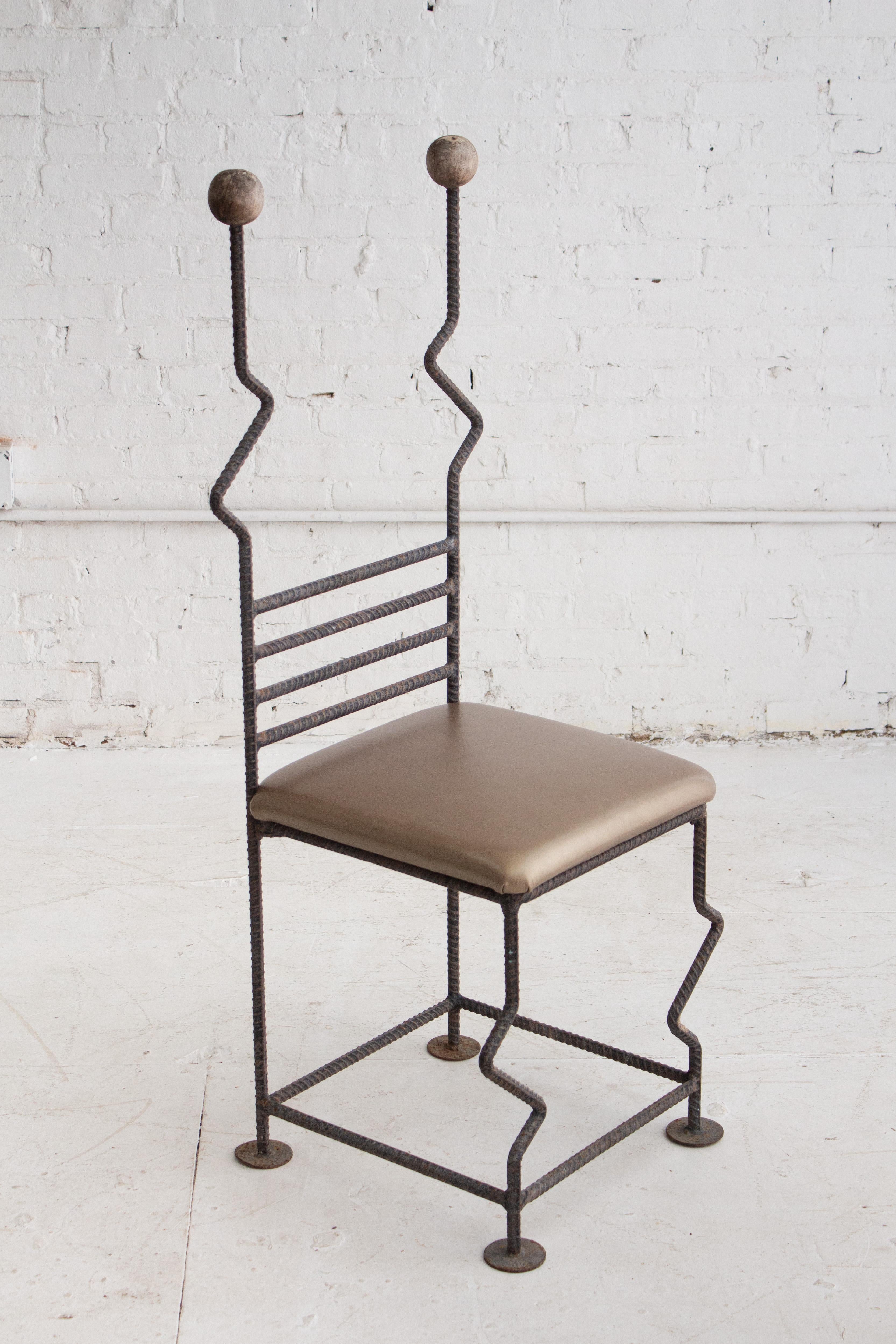 Post-Modern Post Modern Artisan Made Rebar Chair