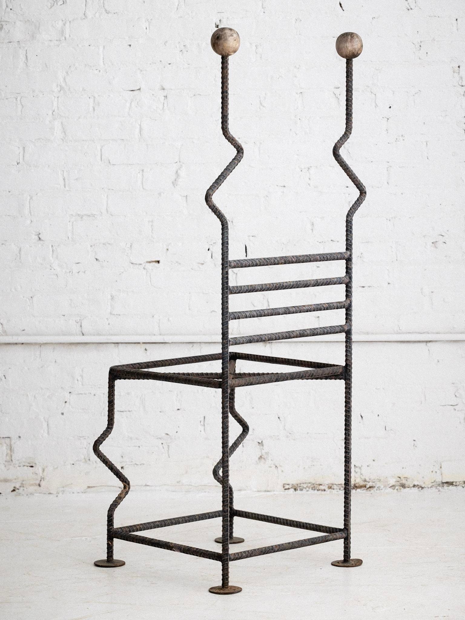 Post Modern Artisan Made Rebar Chair 2