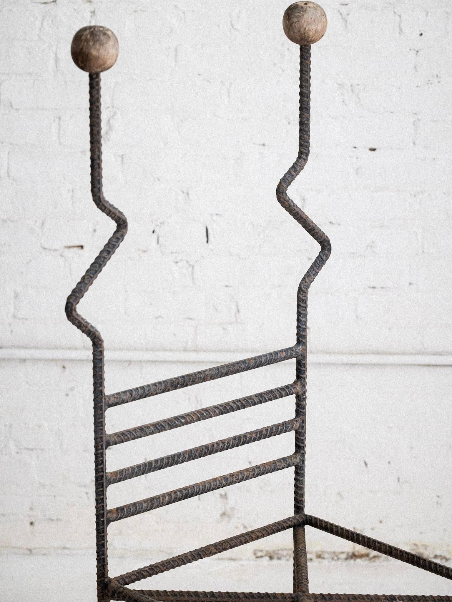 Post Modern Artisan Made Rebar Chair 5