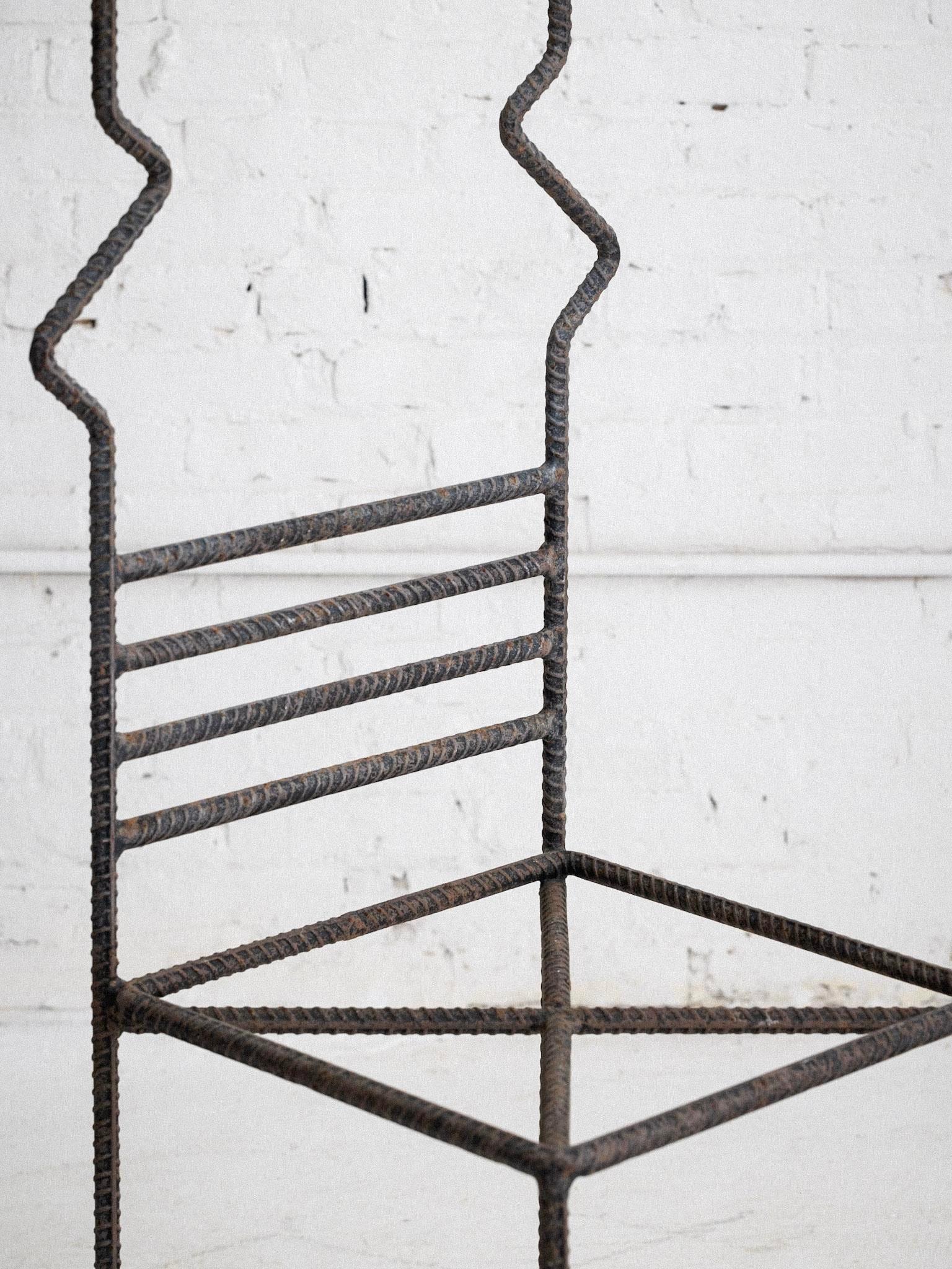 Post Modern Artisan Made Rebar Chair 6