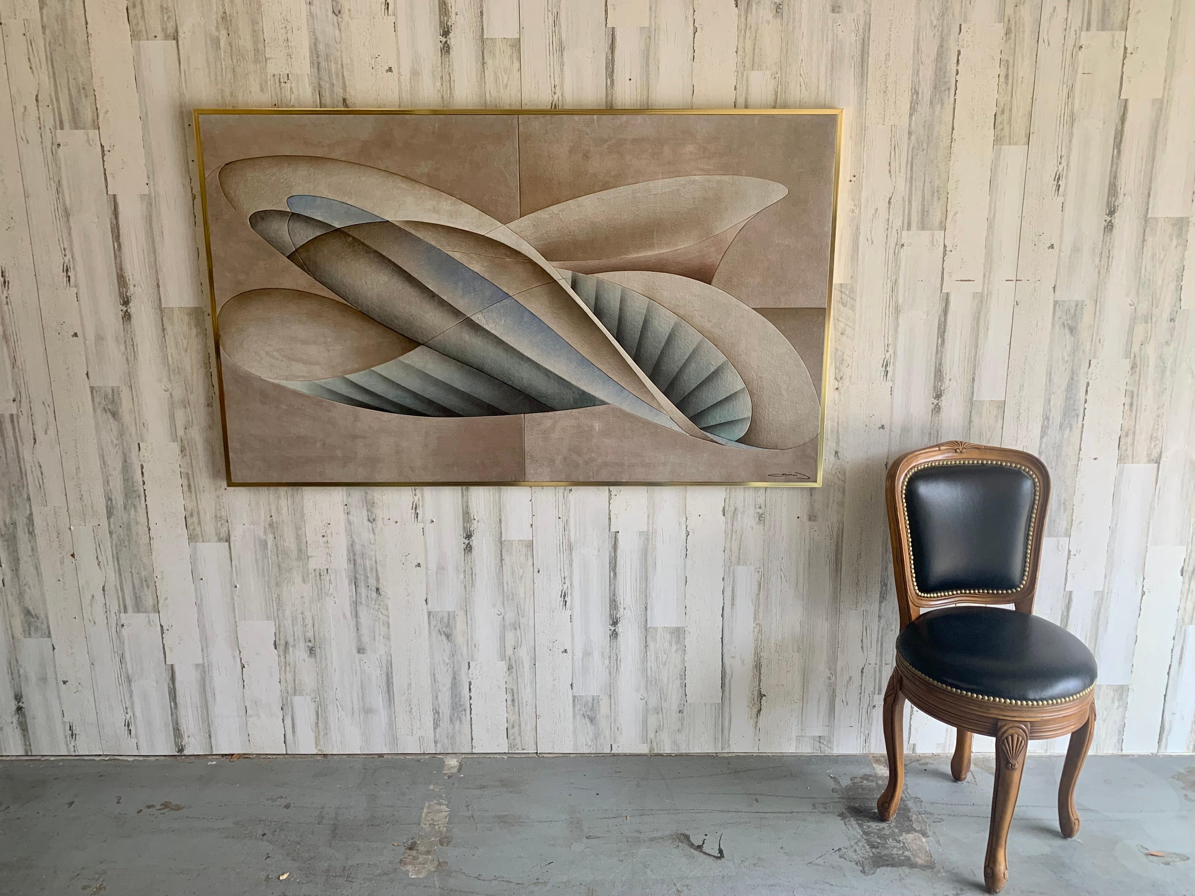 Post Modern Assemblage of Painted Felt For Sale 3