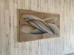 Post Modern Assemblage of Painted Felt