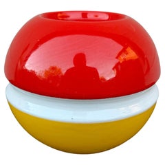 Portavelas postmoderno de porcelana Baldelli, Made In Italy