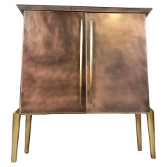 Meuble de bar post-moderne de Belgochrom, années 1980