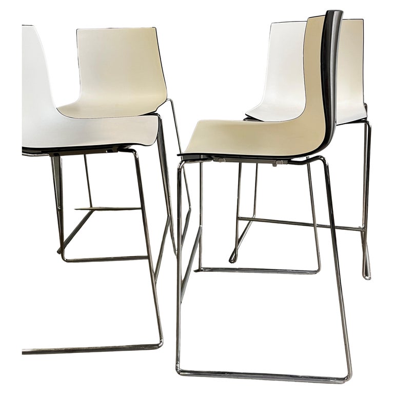 Post Modern Bar Stools, Italy, 'Set of Four' For Sale at 1stDibs