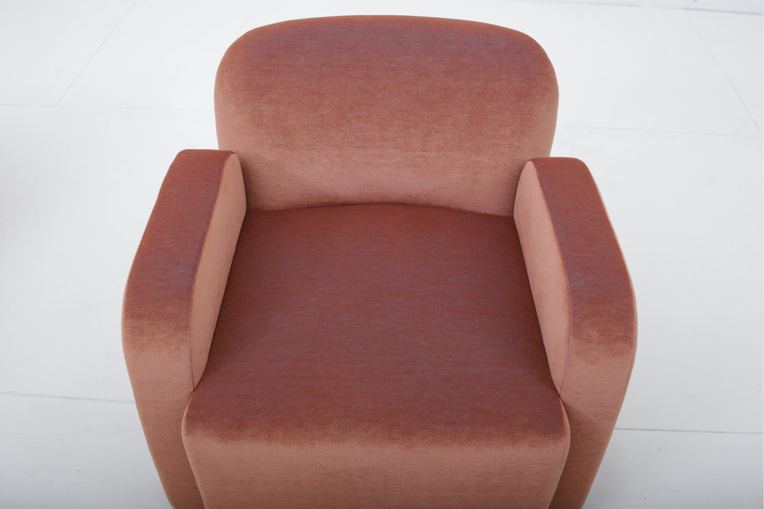 Postmodern Barrel Back Lounge Chairs 2
