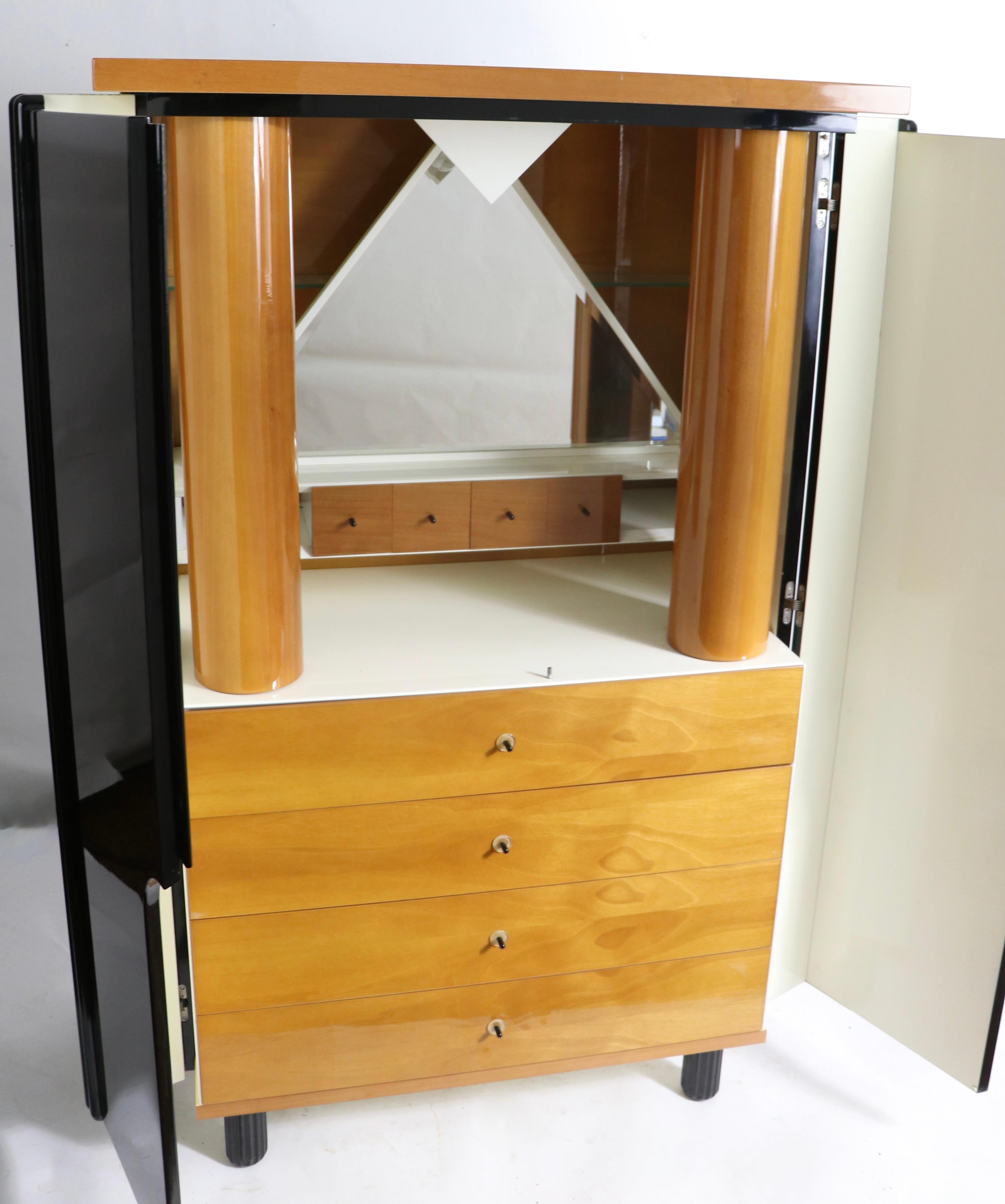 Post Modern Biedermeier Vanity Dresser by Maurice Villency 1