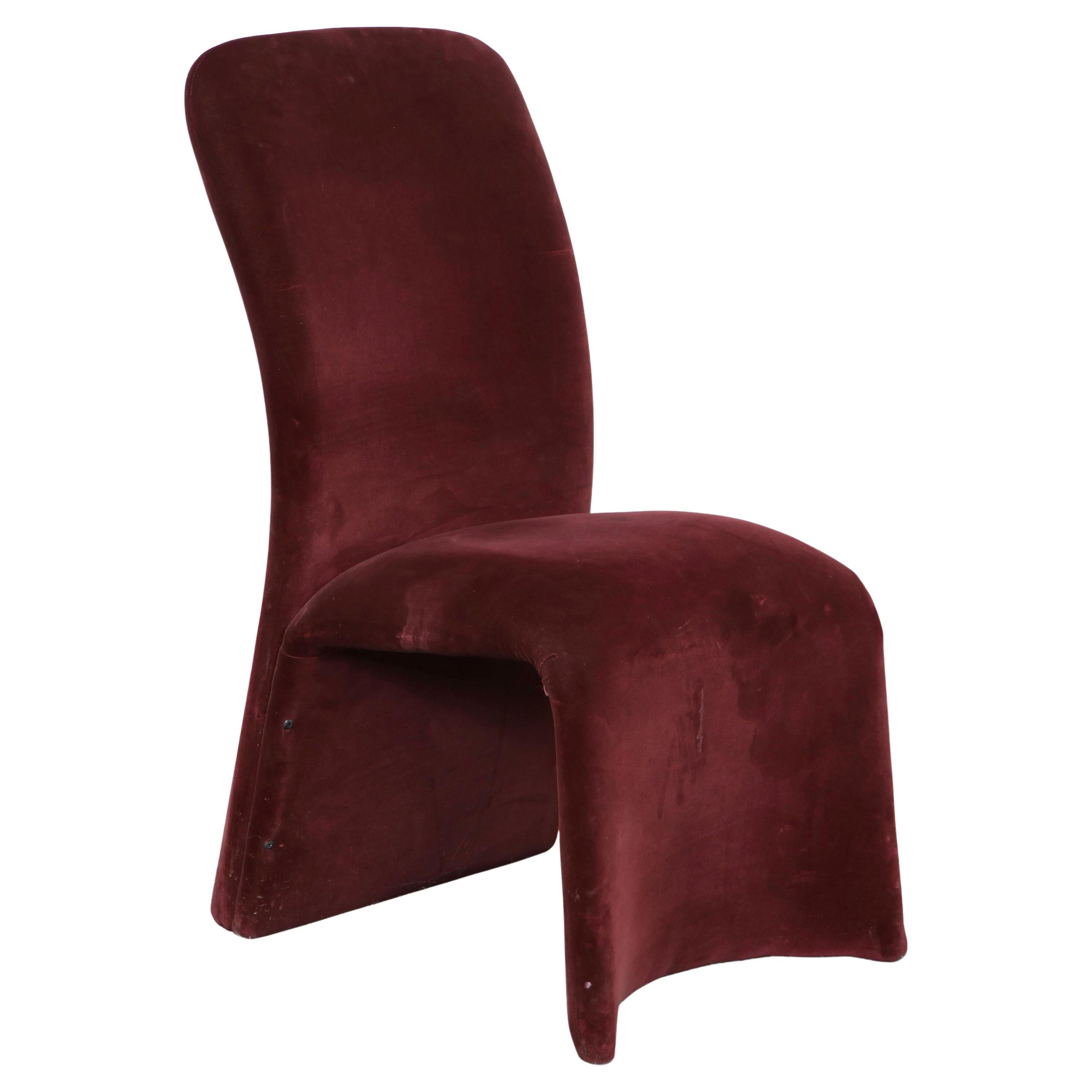 Silla postmoderna biomórfica atribuida a Olivier Mourgue para Djinn, años 60