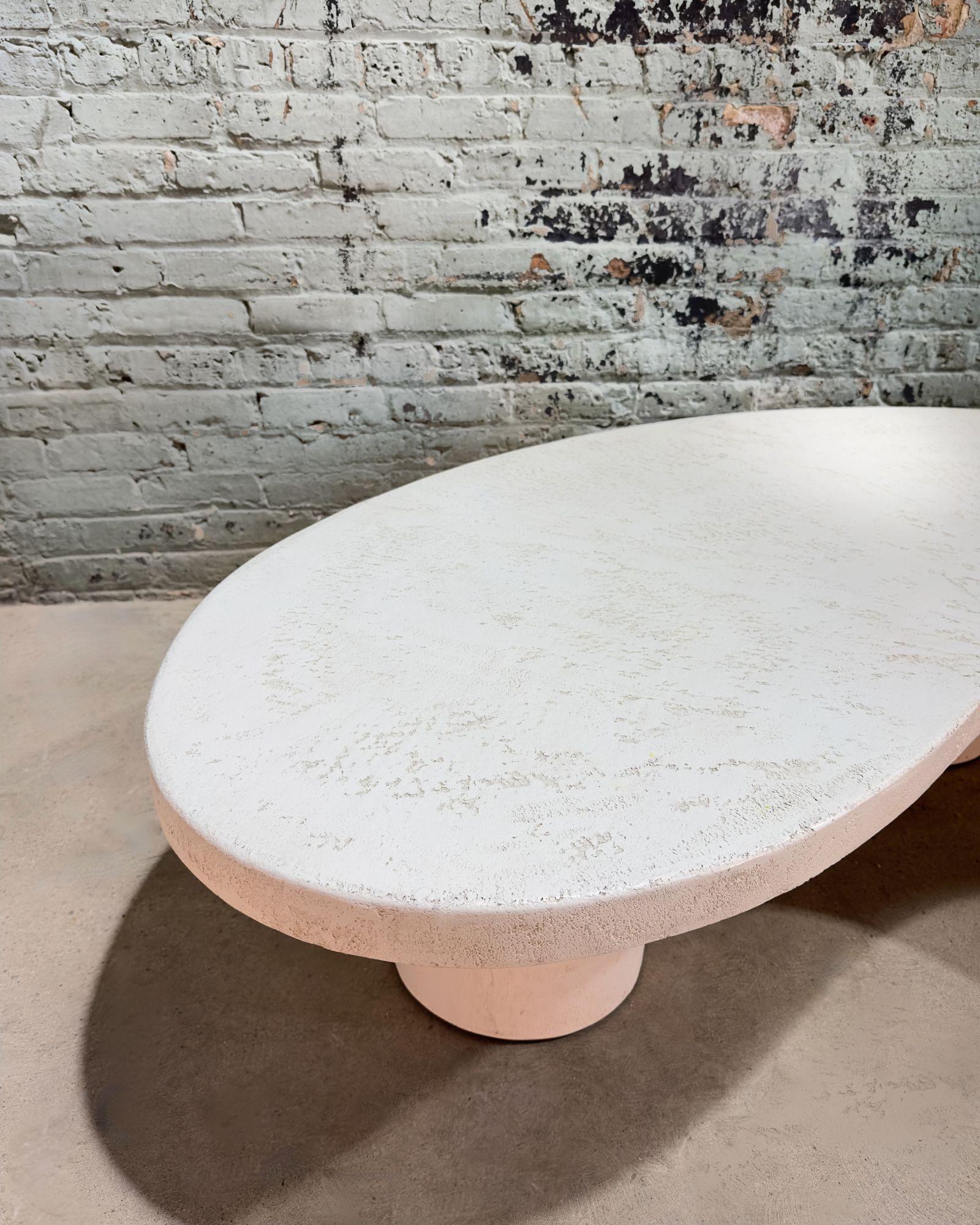 Late 20th Century Post Modern Biomorphic Parra Plaster Molded Concrete Coffee Table, 1980 For Sale