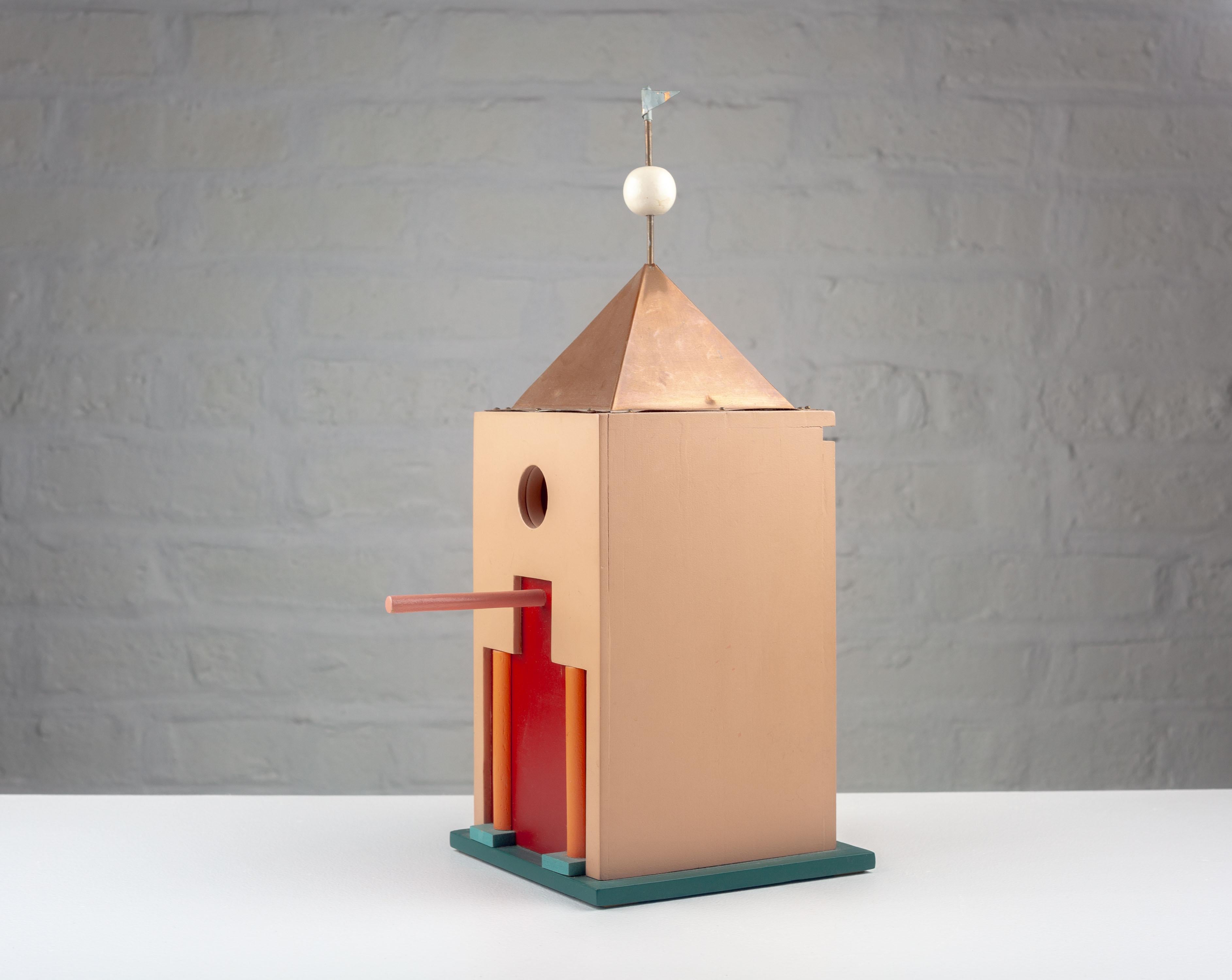 Post-modern Birdhouse in the style of Aldo Rossi, Milano Series In Good Condition For Sale In Chicago, IL