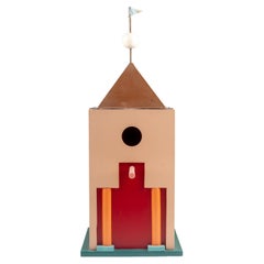 Retro Post-modern Birdhouse in the style of Aldo Rossi, Milano Series