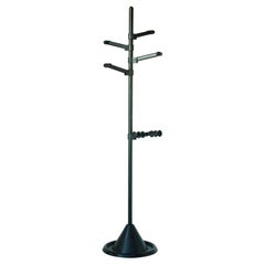 Retro Post-Modern Black Adjustable Coat Stand