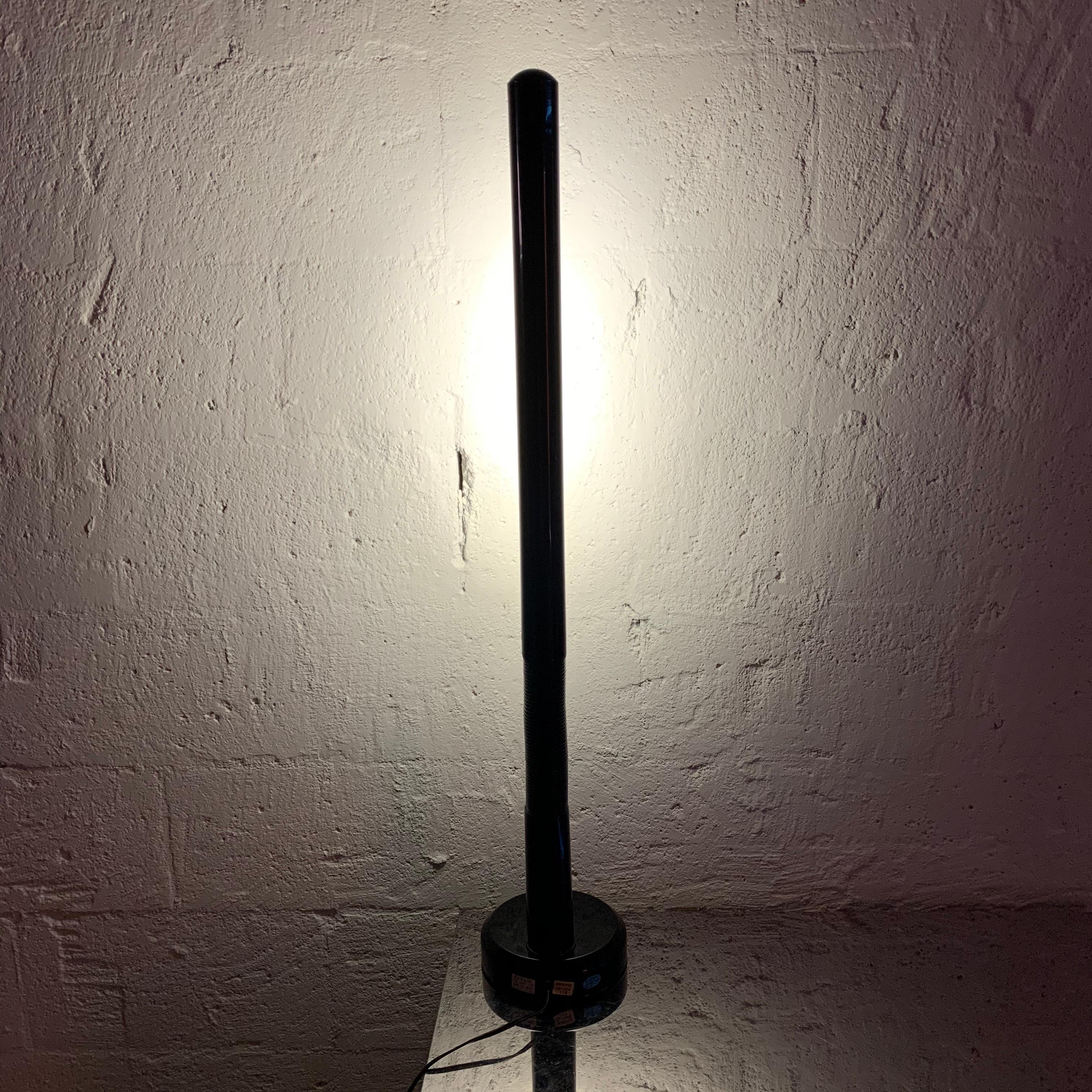 Italian Postmodern Black Gooseneck Desk Lamp, Italy