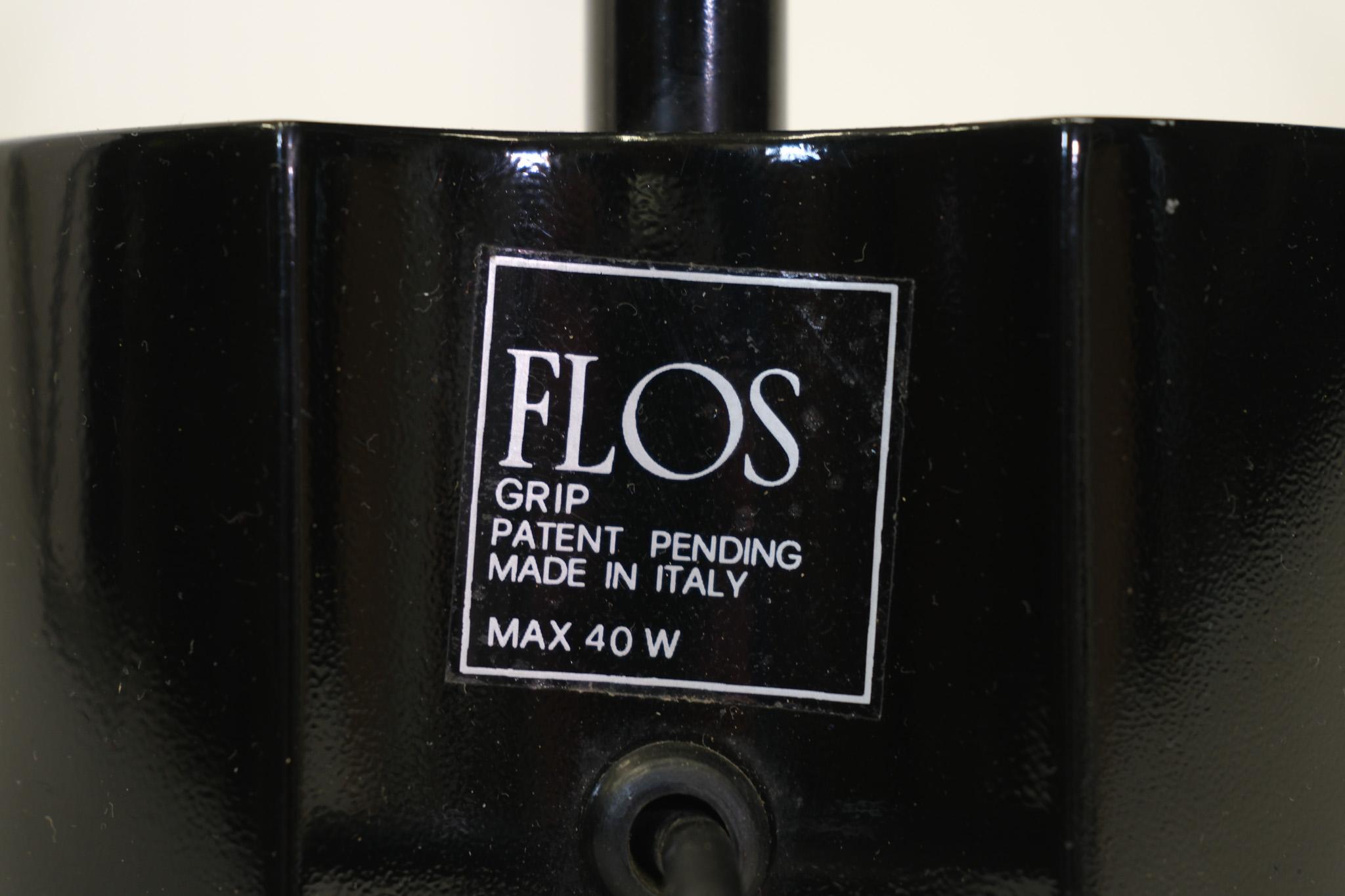 Post Modern Black Grip Floor Lamp By Achille Castiglioni For Flos, Italy 1980s For Sale 6